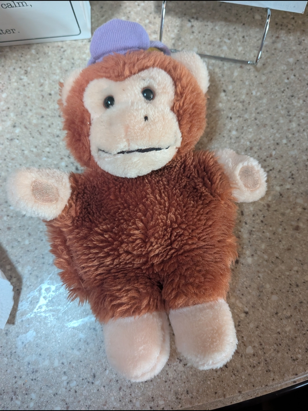Vintage Early World Brown Monkey Puppet